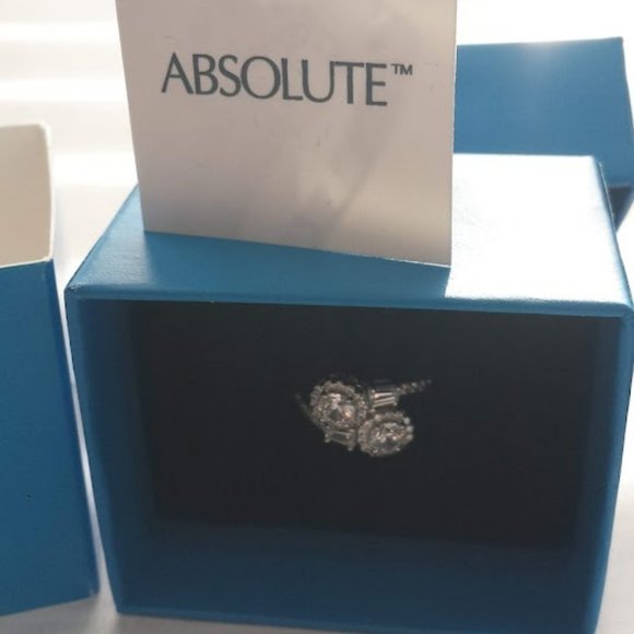 Cz Ring AAA Hsn Absolute Bypass Twist Ring - Picture 2 of 6